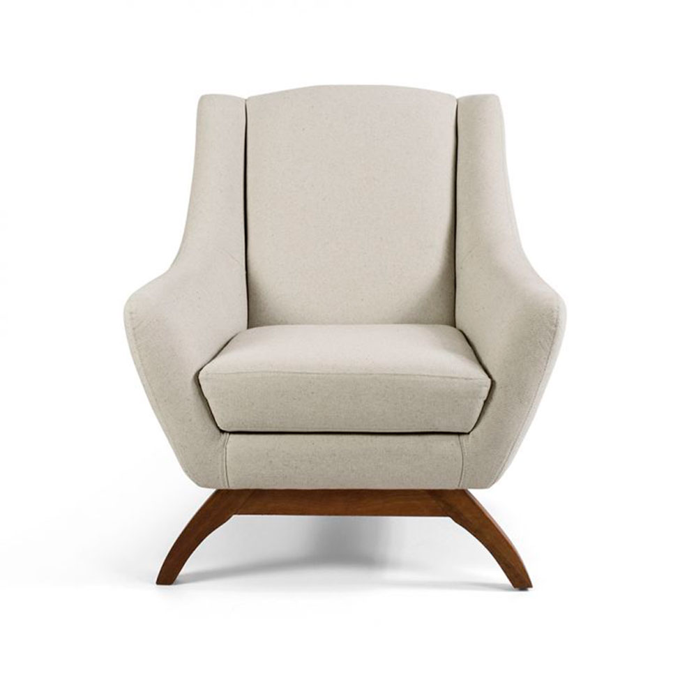 Conjunto com 2 Poltronas Marjorie Bege