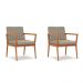Conjunto com 2 Poltronas Miami Linho Areia