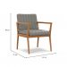 Conjunto com 2 Poltronas Miami Linho Cimento
