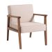 Conjunto com 2 Poltronas New Julia Bege e Nogueira