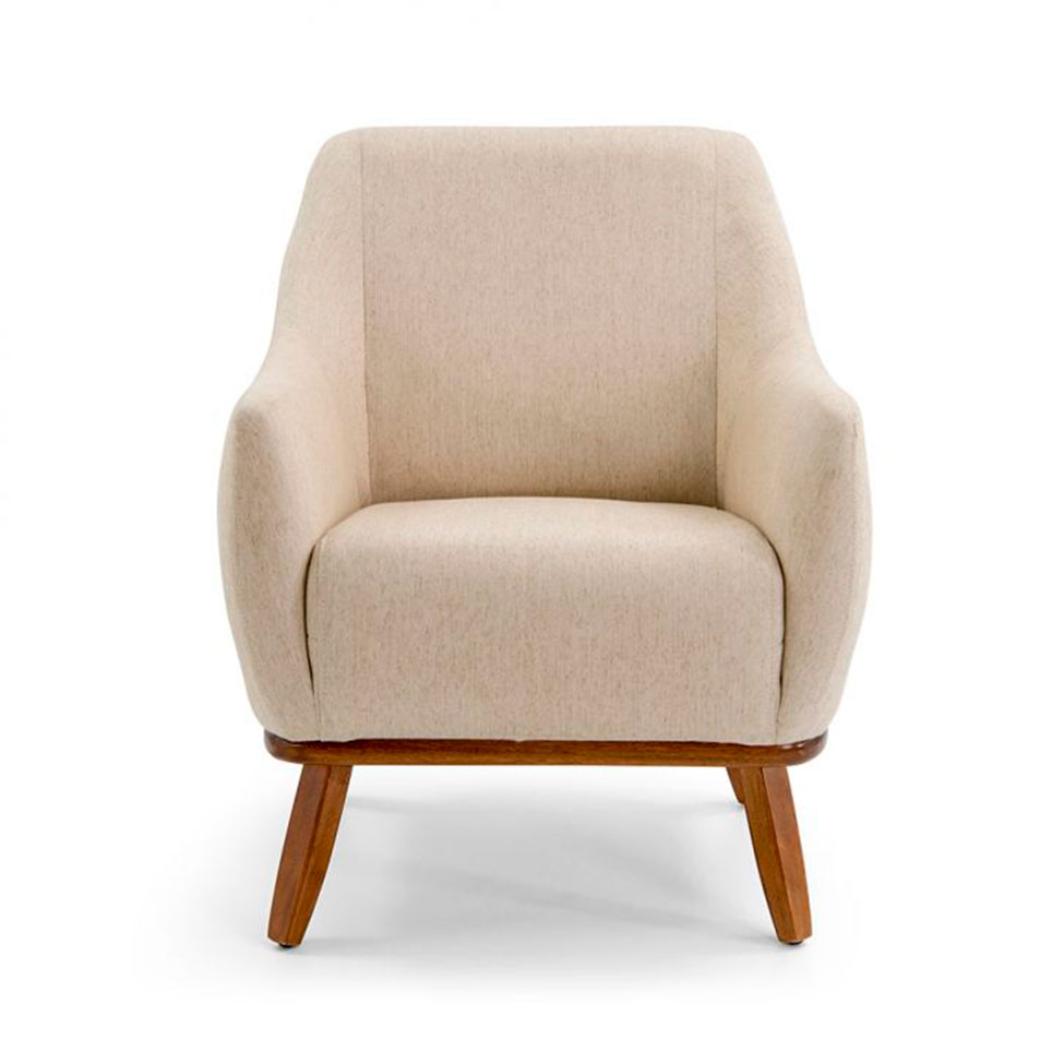 Conjunto com 2 Poltronas Paola Bege