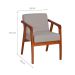 Conjunto com 2 Poltronas Tosar I Amêndoa e Lyz Cinza
