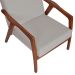 Conjunto com 2 Poltronas Tosar II Amêndoa e Lyz Cinza