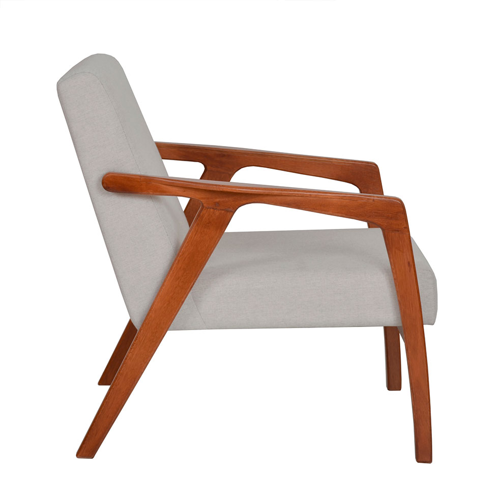 Conjunto com 2 Poltronas Tosar II Amêndoa e Lyz Cinza
