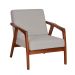 Conjunto com 2 Poltronas Tosar II Amêndoa e Lyz Cinza