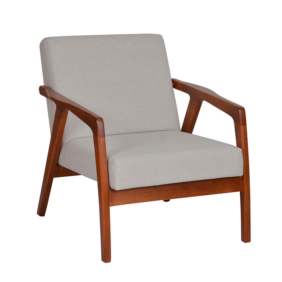 Conjunto com 2 Poltronas Tosar II Amêndoa e Lyz Cinza