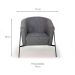 Conjunto com 2 Poltronas Xico Linho Cinza
