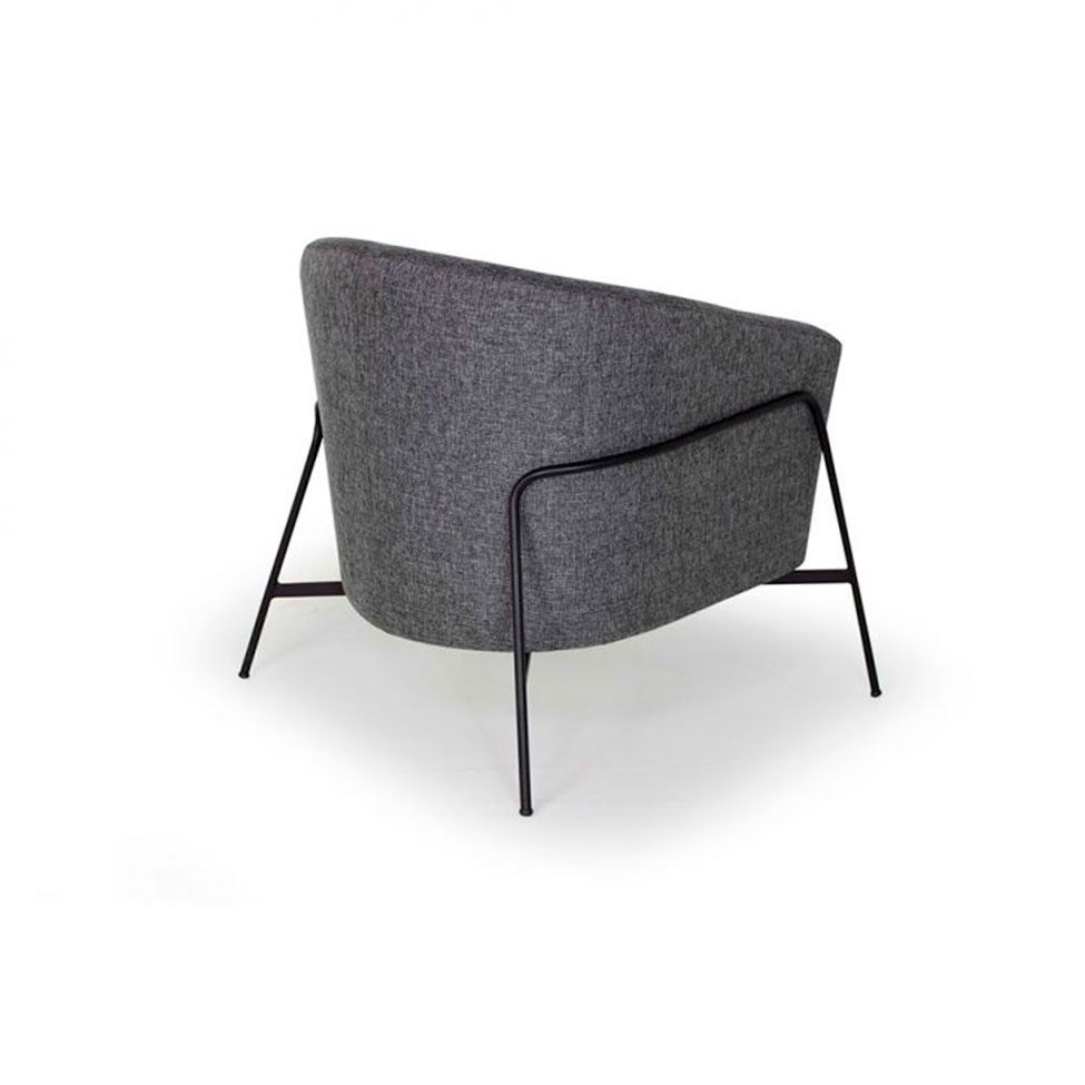 Conjunto com 2 Poltronas Xico Linho Cinza