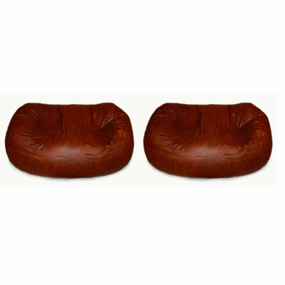 Conjunto com 2 Puffs Big Casal Café