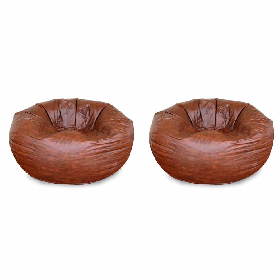 Conjunto com 2 Puffs Café