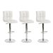 Conjunto com 3 Banquetas Giratórias Fitz Branco