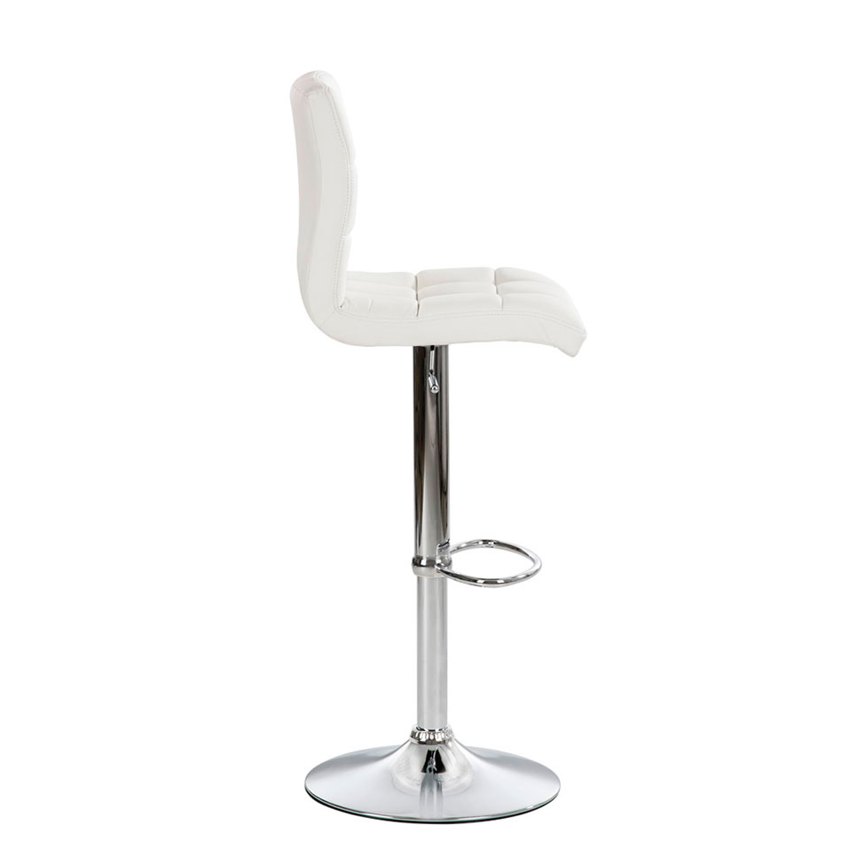 Conjunto com 3 Banquetas Giratórias Fitz Branco