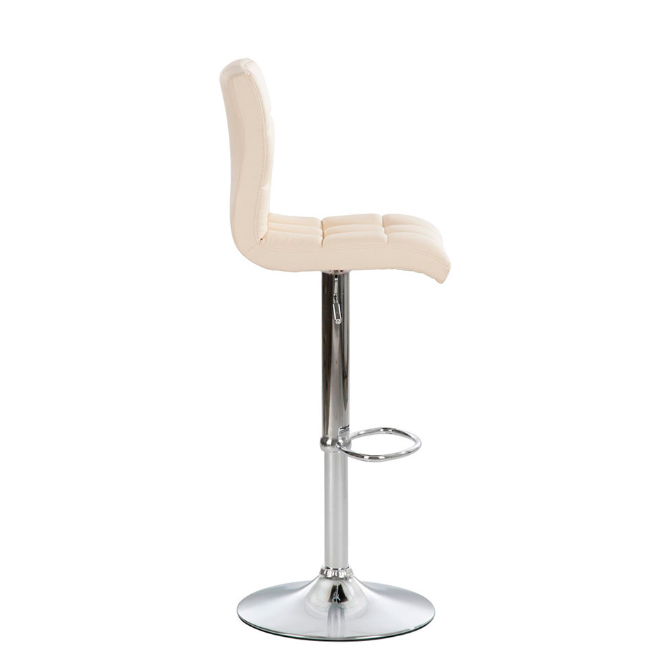 Conjunto com 3 Banquetas Giratórias Fitz Creme
