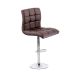 Conjunto com 3 Banquetas Giratórias Fitz Marrom Escuro