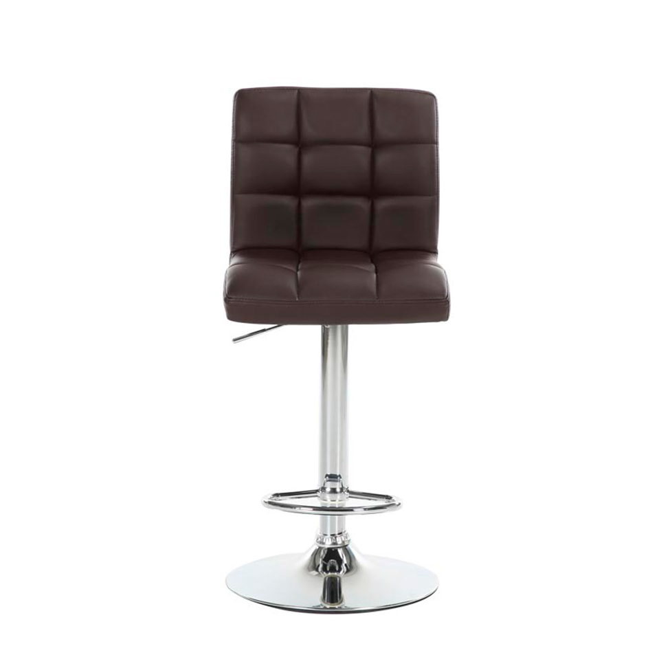 Conjunto com 3 Banquetas Giratórias Fitz Marrom Escuro