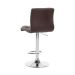 Conjunto com 3 Banquetas Giratórias Fitz Marrom Escuro
