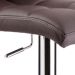Conjunto com 3 Banquetas Giratórias Fitz Marrom Escuro