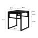 Conjunto com 4 Bancos Wooden Ônix e Preto