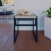 Conjunto com 4 Bancos Wooden Carvalho e Preto