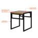Conjunto com 4 Bancos Wooden Mel e Preto