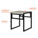 Conjunto com 4 Bancos Wooden Snow e Preto