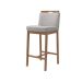 Conjunto com 4 Banquetas Dani Cinza e Nogueira