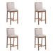 Conjunto com 4 Banquetas Dani Nogueira e Bege