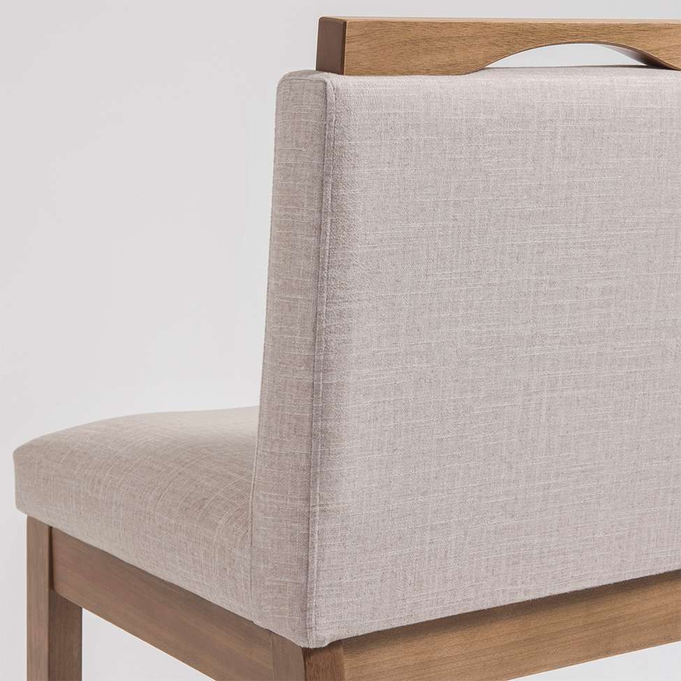 Conjunto com 4 Banquetas Dani Nogueira e Bege