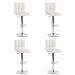 Conjunto com 4 Banquetas Giratórias Fitz Branco