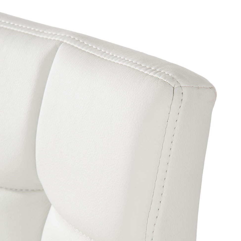 Conjunto com 4 Banquetas Giratórias Fitz Branco