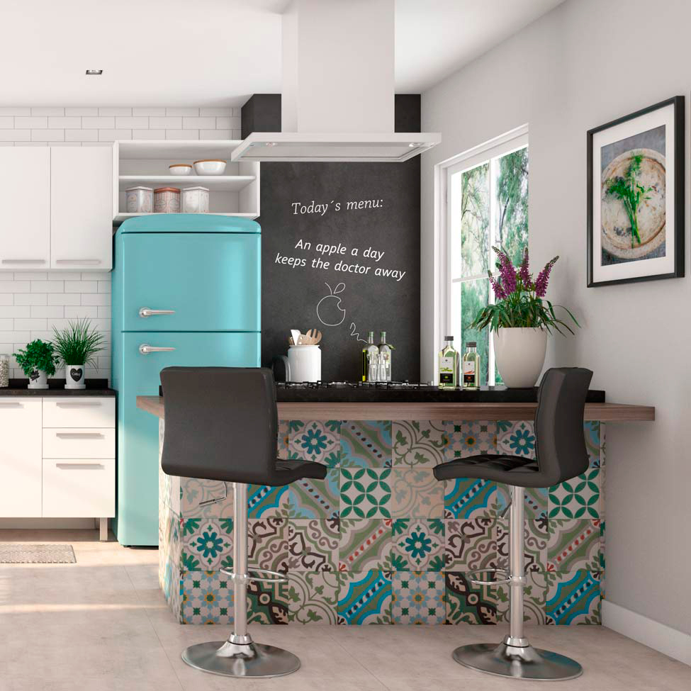Conjunto com 4 Banquetas Giratórias Fitz Preta