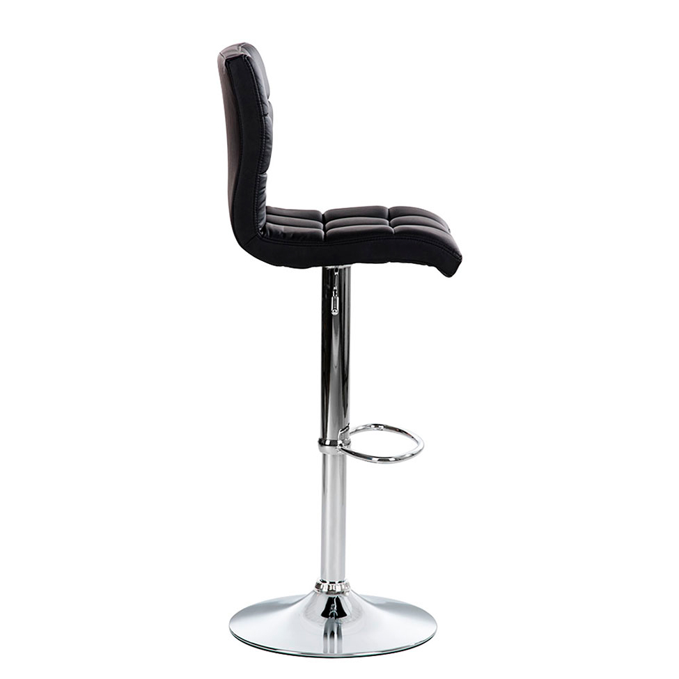 Conjunto com 4 Banquetas Giratórias Fitz Preta
