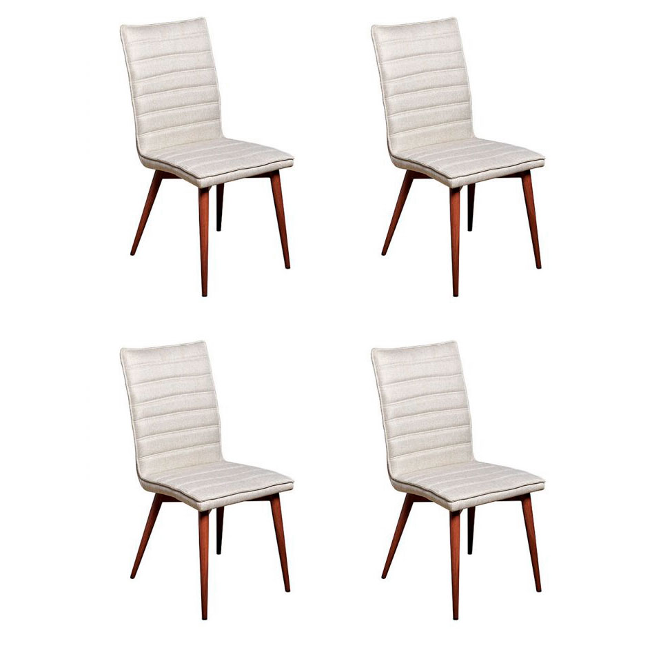 Conjunto com 4 Cadeiras Chambly Bege