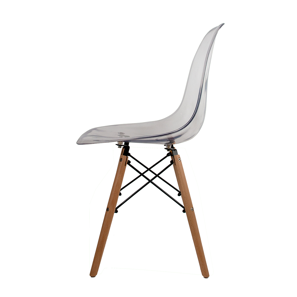 Conjunto com 4 Cadeiras Charles Eames Cristal