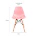 Conjunto com 4 Cadeiras Charles Eames Rosa
