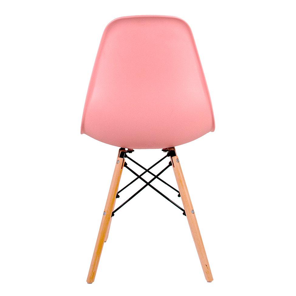 Conjunto com 4 Cadeiras Charles Eames Rosa
