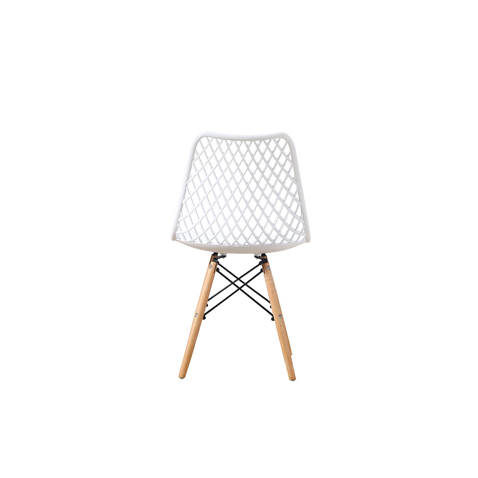 Conjunto com 4 Cadeiras Deva Eiffel Branco