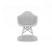 Conjunto com 4 Cadeiras Eames Arm DSW Branco