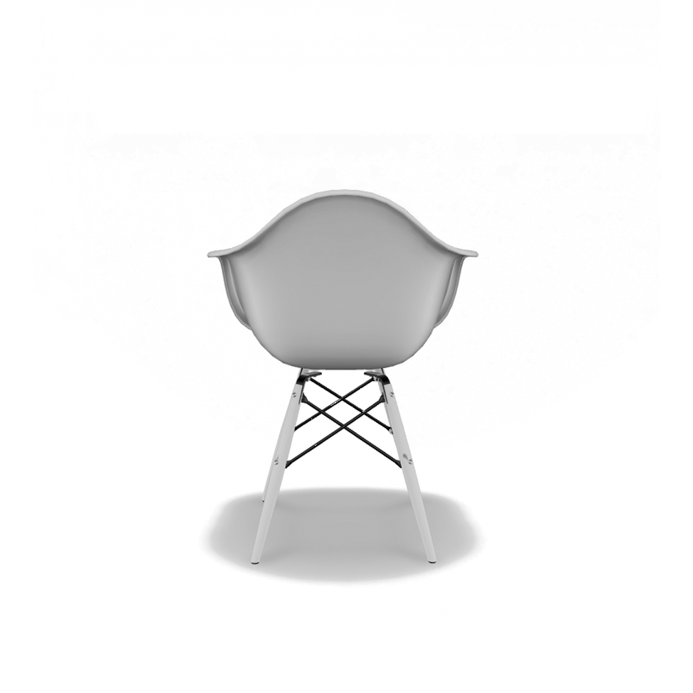 Conjunto com 4 Cadeiras Eames Arm DSW Branco