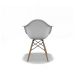Conjunto com 4 Cadeiras Eames Arm DSW Branco e Madeira
