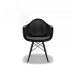 Conjunto com 4 Cadeiras Eames Arm DSW Preto