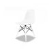 Conjunto com 4 Cadeiras Eames DSW Branco