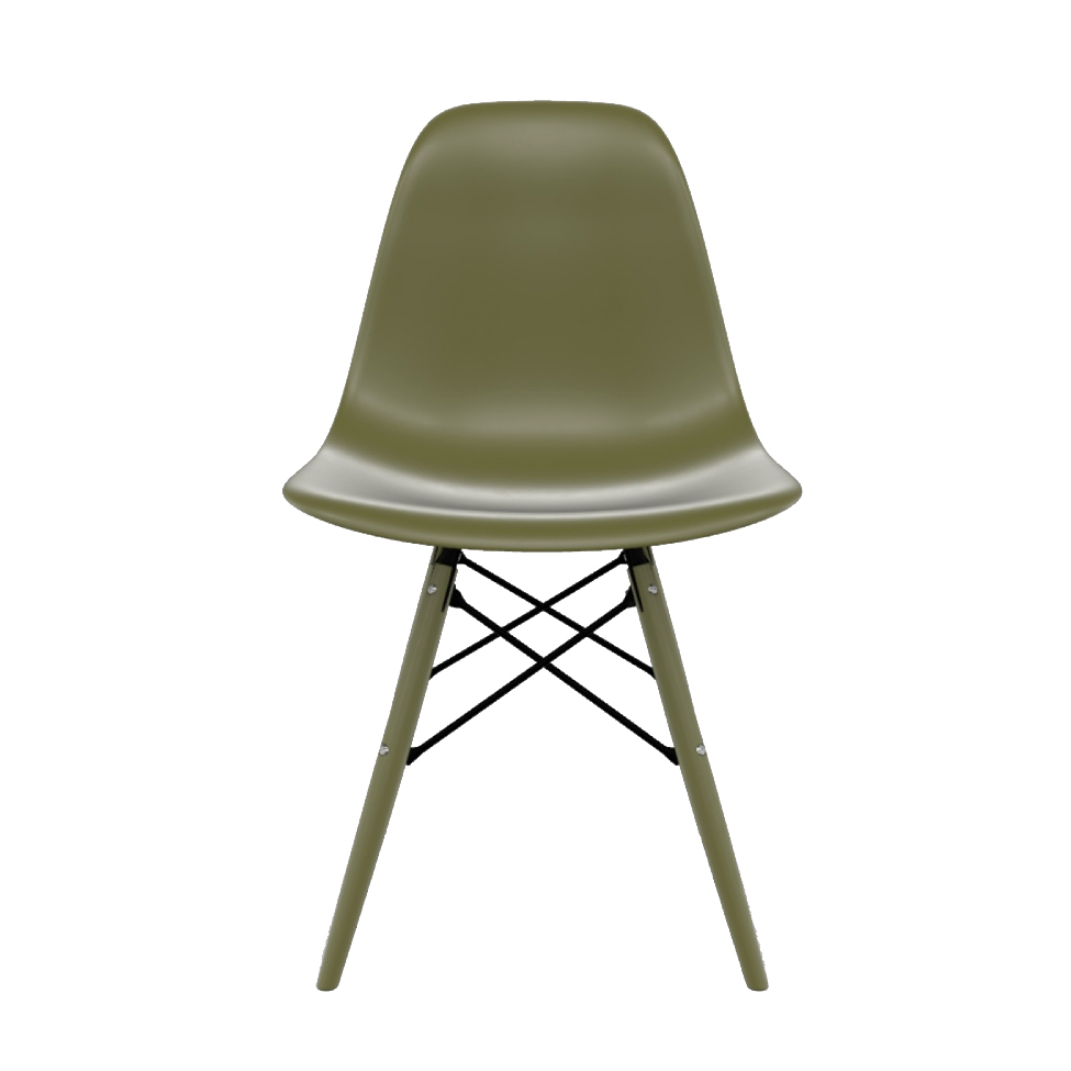 Conjunto com 4 Cadeiras Eames DSW Musgo
