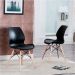 Conjunto com 4 Cadeiras Eames Eiffel Rubi Preto