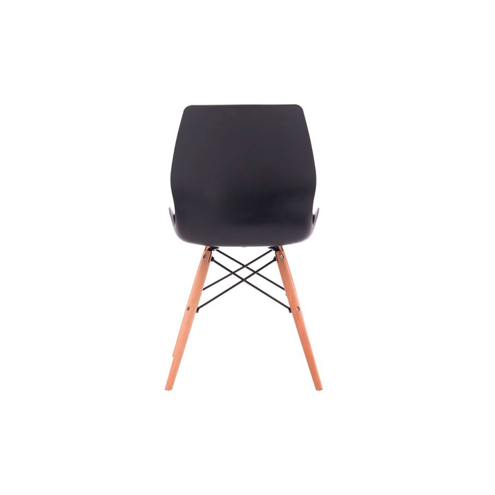 Conjunto com 4 Cadeiras Eames Eiffel Rubi Preto