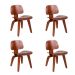 Conjunto com 4 Cadeiras Eames Walnut Madeira
