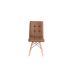 Conjunto com 4 Cadeiras Fitz Eiffel Marrom Whisky