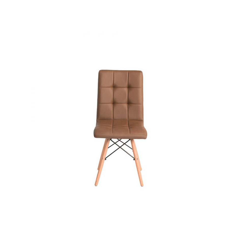Conjunto com 4 Cadeiras Fitz Eiffel Marrom Whisky