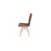 Conjunto com 4 Cadeiras Fitz Eiffel Marrom Whisky