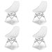 Conjunto com 4 Cadeiras Kaila DSW Branco